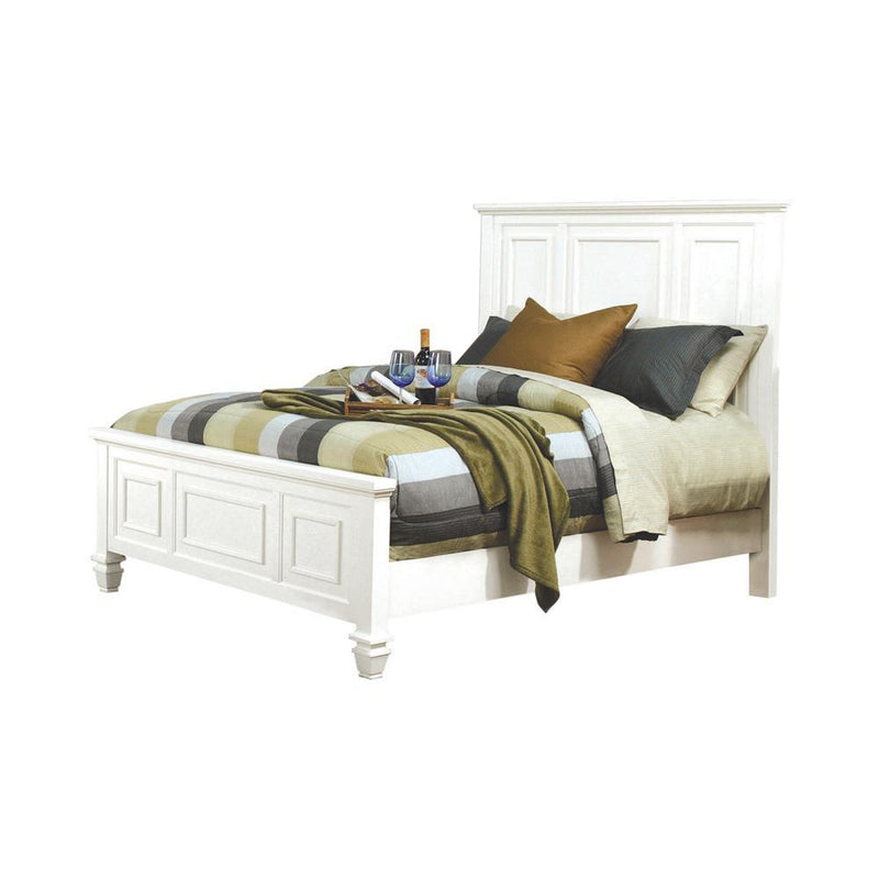 Sandy Beach White California King Bed