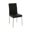 Vance Black and Chrome Dining Chair