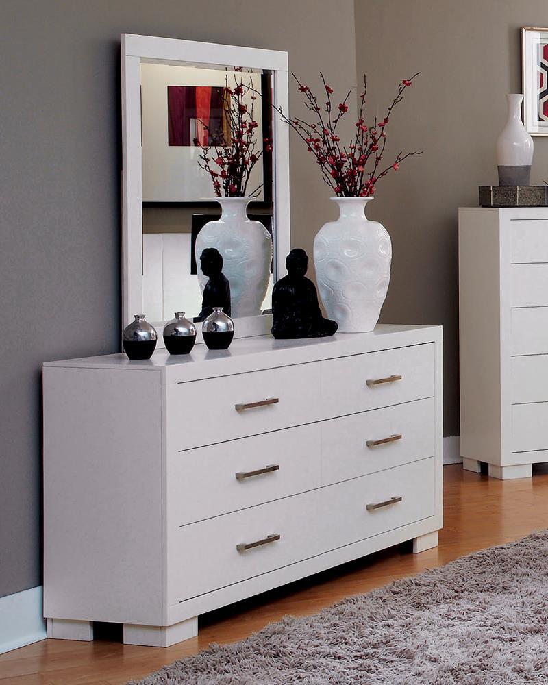 Jessica White Dresser Mirror