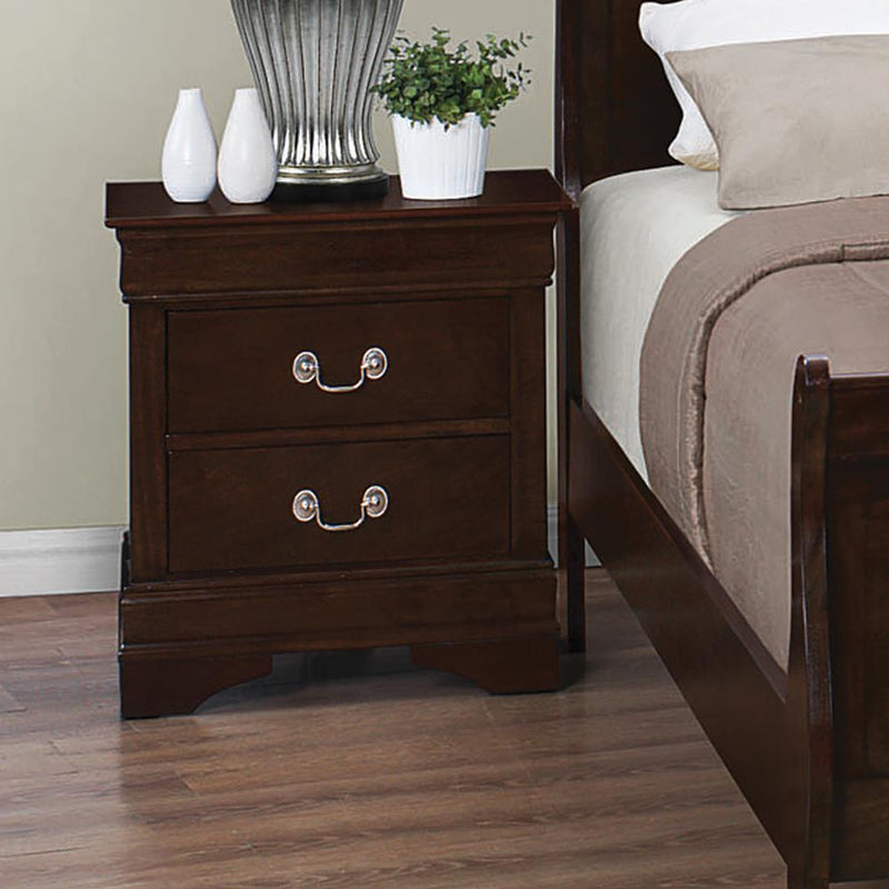 Louis Philippe Two-Drawer Nightstand