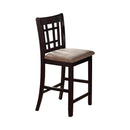 Lavon Transitional Light Oak and Espresso Counter-Height Chair
