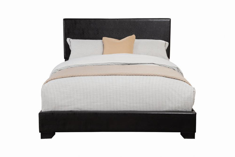 Conner Casual Black Upholstered Twin Bed