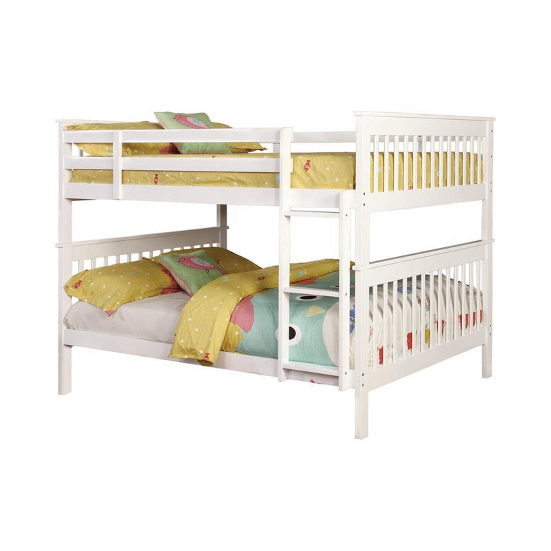Chapman Traditional White Full-over-Full Bunk Bed