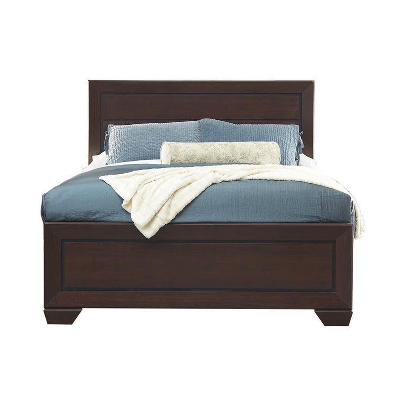 Fenbrook Transitional Dark Cocoa California King Bed