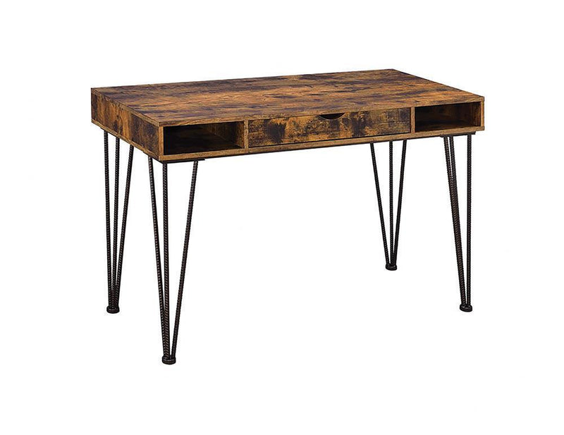 Industrial Antique Nutmeg Writing Desk