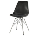 Lowry Contemporary Black Dining Chair