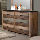 Sembene Antique, Multi-Colored Dresser