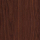 Industrial Walnut and Black Bookcase