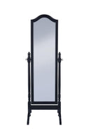 Transitional Black Cheval Mirror