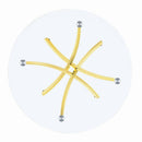 Chanel Modern Brass Dining Table