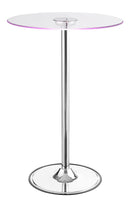 G122400 Contemporary Chrome LED Bar Table