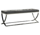 G501156 Contemporary Chrome Bench