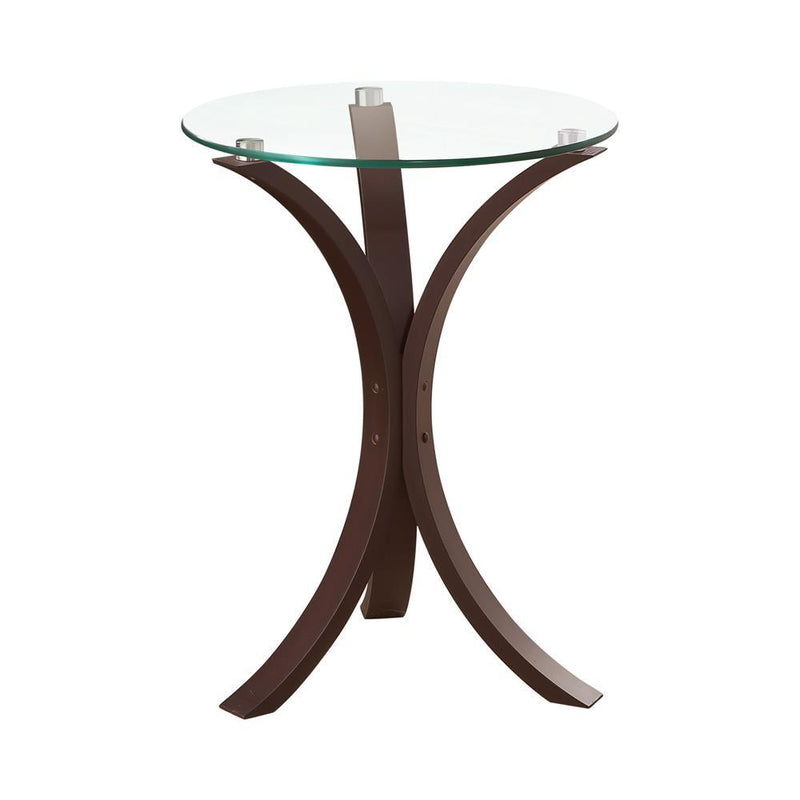 G902867 Transitional Cappuccino Accent Table