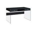 G800830 Contemporary Glossy Black Writing Desk