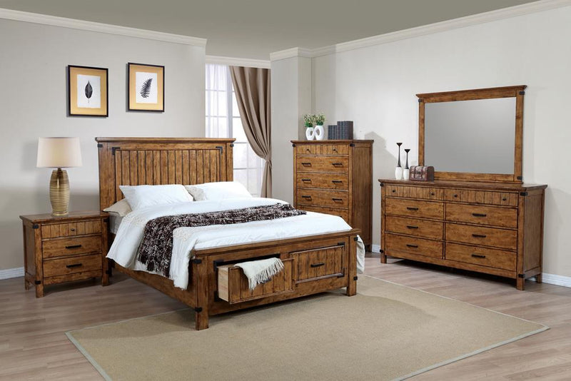 G205263 Brenner Rustic Honey California King Bed