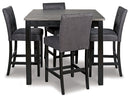 Garvine Counter Height Dining Table and Bar Stools (Set of 5)