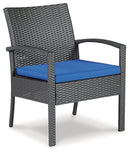 Alina Outdoor Love/Chairs/Table Set (Set of 4)