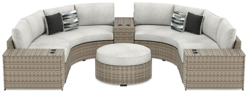 Calworth 7-Piece Outdoor Sectional with Ottoman