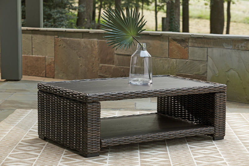 Grasson Lane 3-Piece Outdoor Sofa and Loveseat with Coffee Table