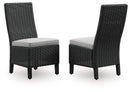 Beachcroft Outdoor Side Chair with Cushion (Set of 2)