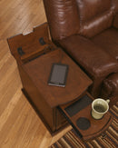 Laflorn Chairside End Table with USB Ports & Outlets