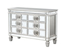 Varian Mirrored & Antique Platinum Server