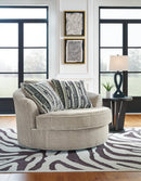 Calnita Oversized Swivel Accent Chair image