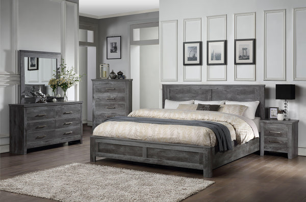 Vidalia Rustic Gray Oak Queen Bed image