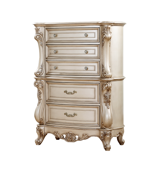 Gorsedd Marble & Antique White Dresser Gorsedd Marble & Antique White Dresser