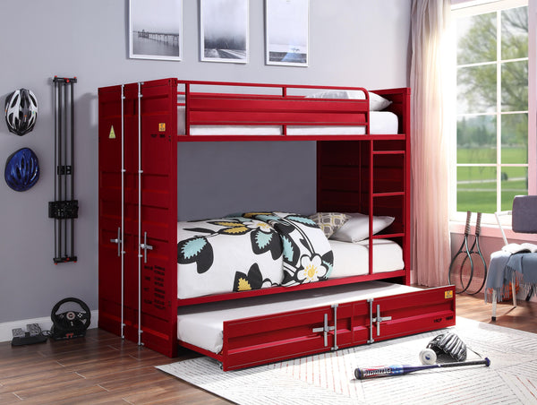 Cargo Red Bunk Bed (Twin/Twin) image