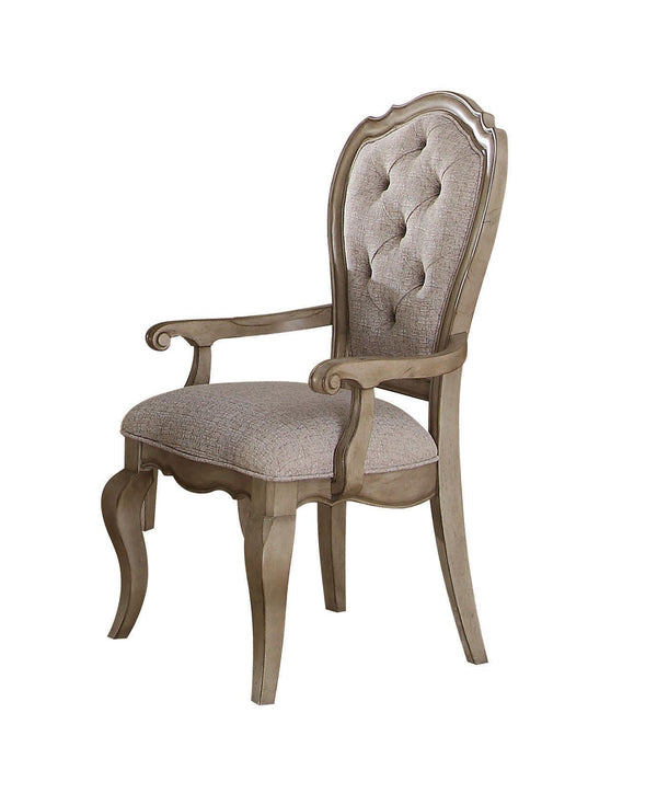 Chelmsford Beige Fabric & Antique Taupe Arm Chair image