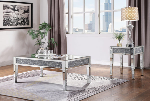 Noralie Mirrored & Faux Diamonds Coffee Table image