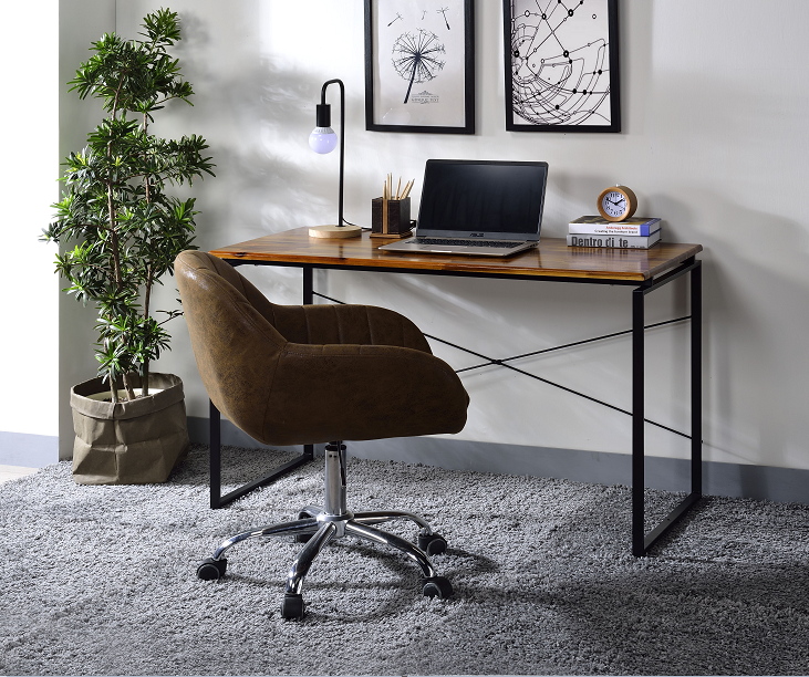 Jurgen Oak Black Desk