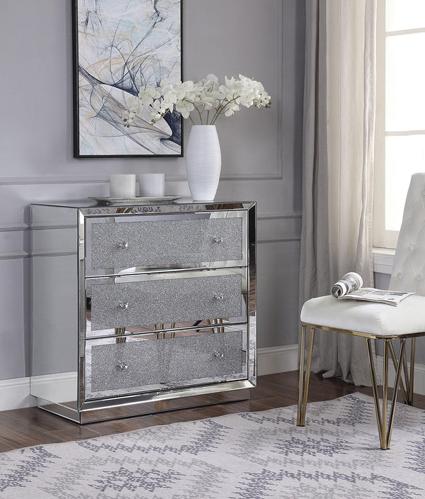 Rekha Mirrored & Faux Crystals Console Table image