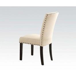 Acme Nolan Side Chair (Set of 2) in Linen/Weathered Black 72852 image