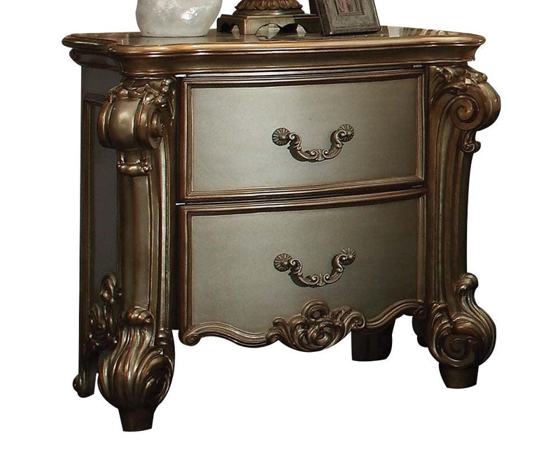 Acme Vendome Nightstand in Gold Patina 23003 image