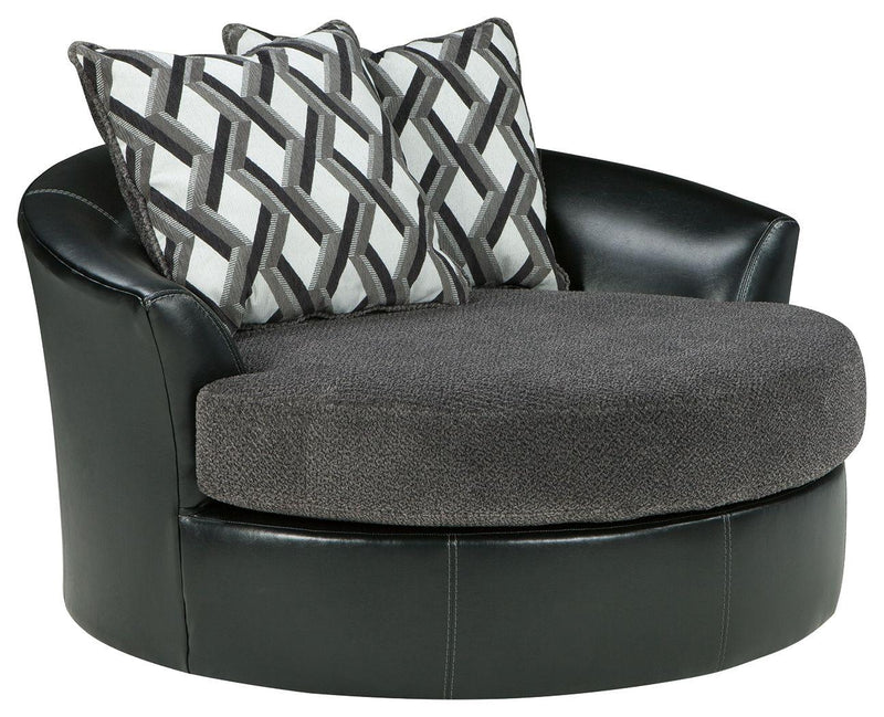 Kumasi Oversized Swivel Accent Chair - Main Image