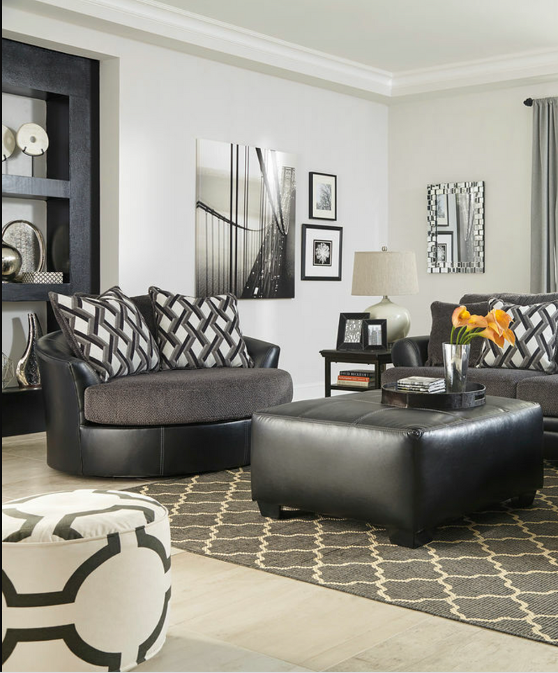 Kumasi Chair Ottoman Set