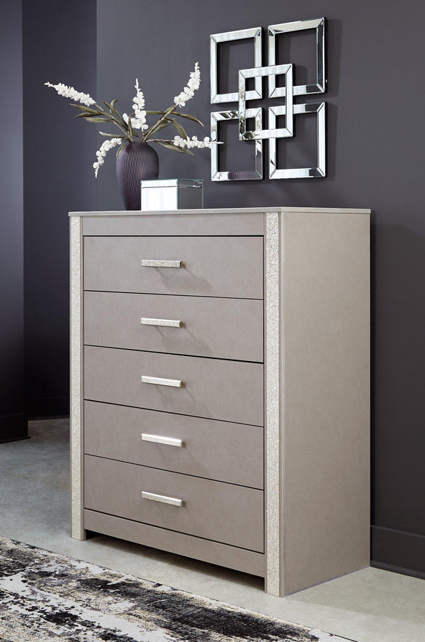 black glitter dresser Surancha Chest of Drawers