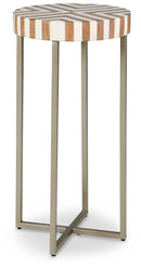 Cartley White/Light Brown Accent Table image