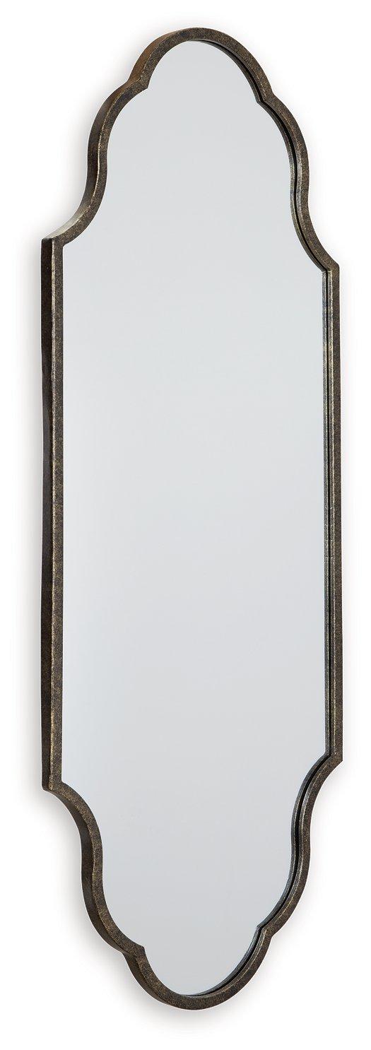 Hallgate Antique Gold Finish Accent Mirror image