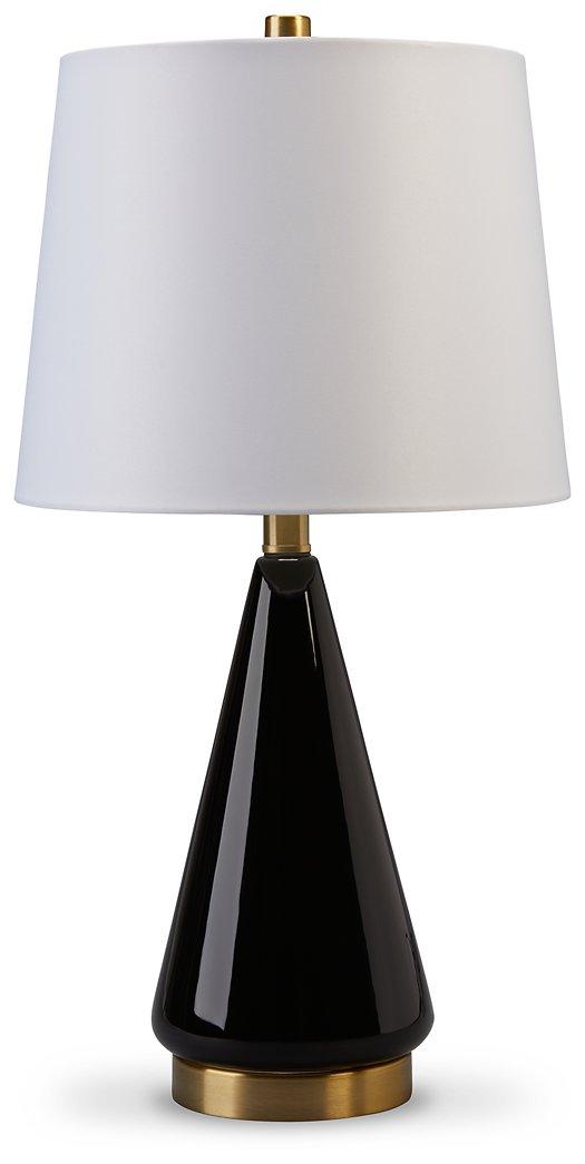 Ackson Black/Brass Finish Table Lamp (Set of 2) image