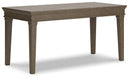 Janismore Weathered Gray 63" Home Office Desk image