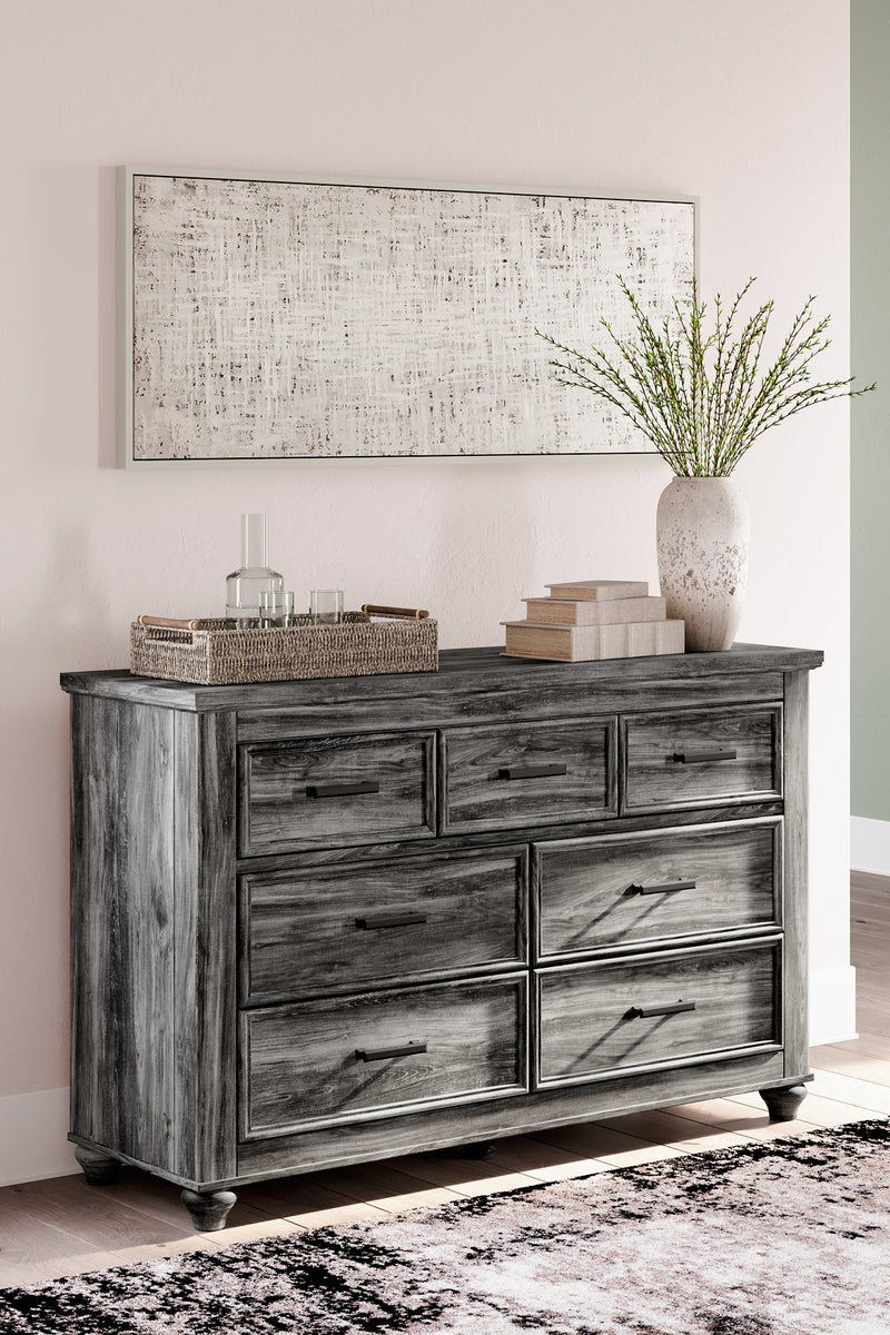 grey distressed wood dresser Sawmill Rough Sawn 7 Drawer Dresser