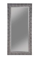 Transitional Black Mosaic Rectangular Mirror image