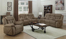 Houston Casual Tan Reclining Three-Piece Living Room Set image