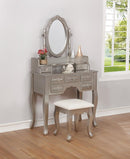 G930137 Contemporary Metallic Silver Vanity Set image
