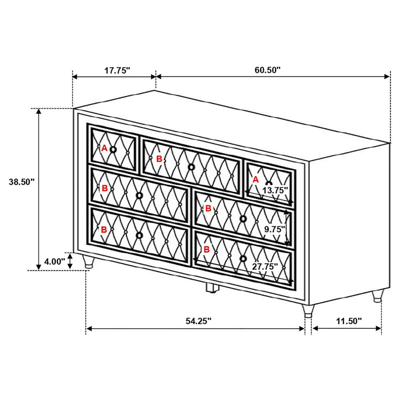 223521Q-S5 QUEEN BED 5 PC SET image