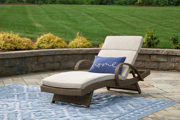 Beachcroft Outdoor Chaise Lounge with Cushion image